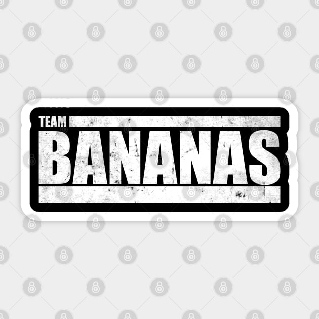 The Challenge MTV - Team Bananas (Distressed) Sticker by Tesla